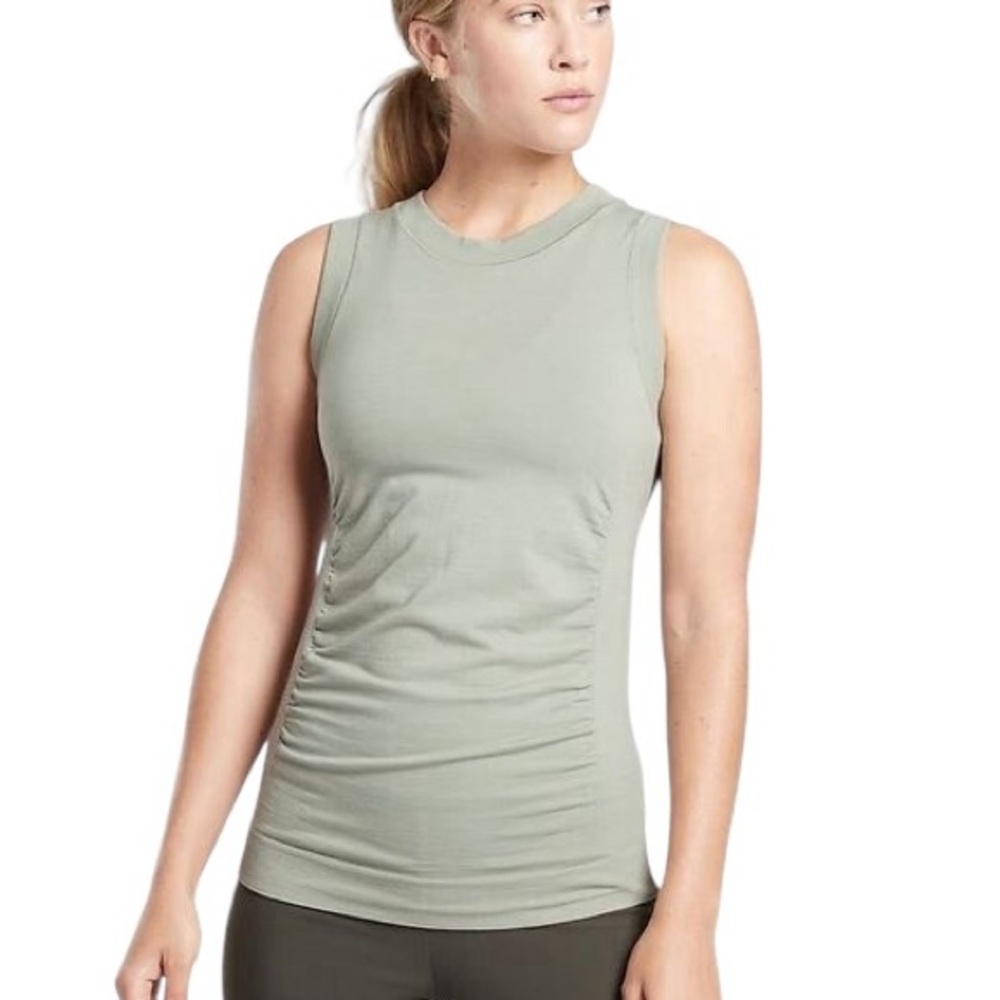ATHLETA 2 TANK BUNDLE - Ascent Tanks In Foresthill Green and Brown SZ M